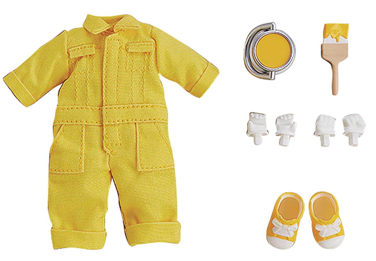 Nendoroid Doll Outfit Set Colorful Overalls Yellow Ver 
