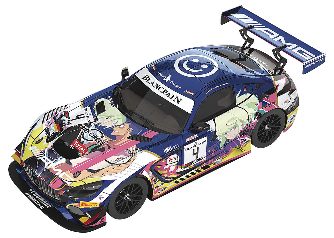 Promare Mercedes 1/64 Mini Amg Blk Falcon 2019 Spa24 H Ver (C