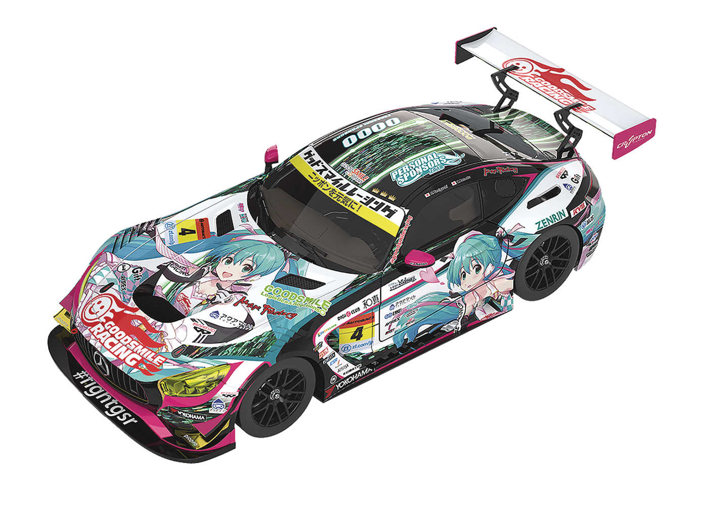 Hatsune Miku Guide To The Project 1/64 Mini Car Amg 2019 Super Guide To The Ver