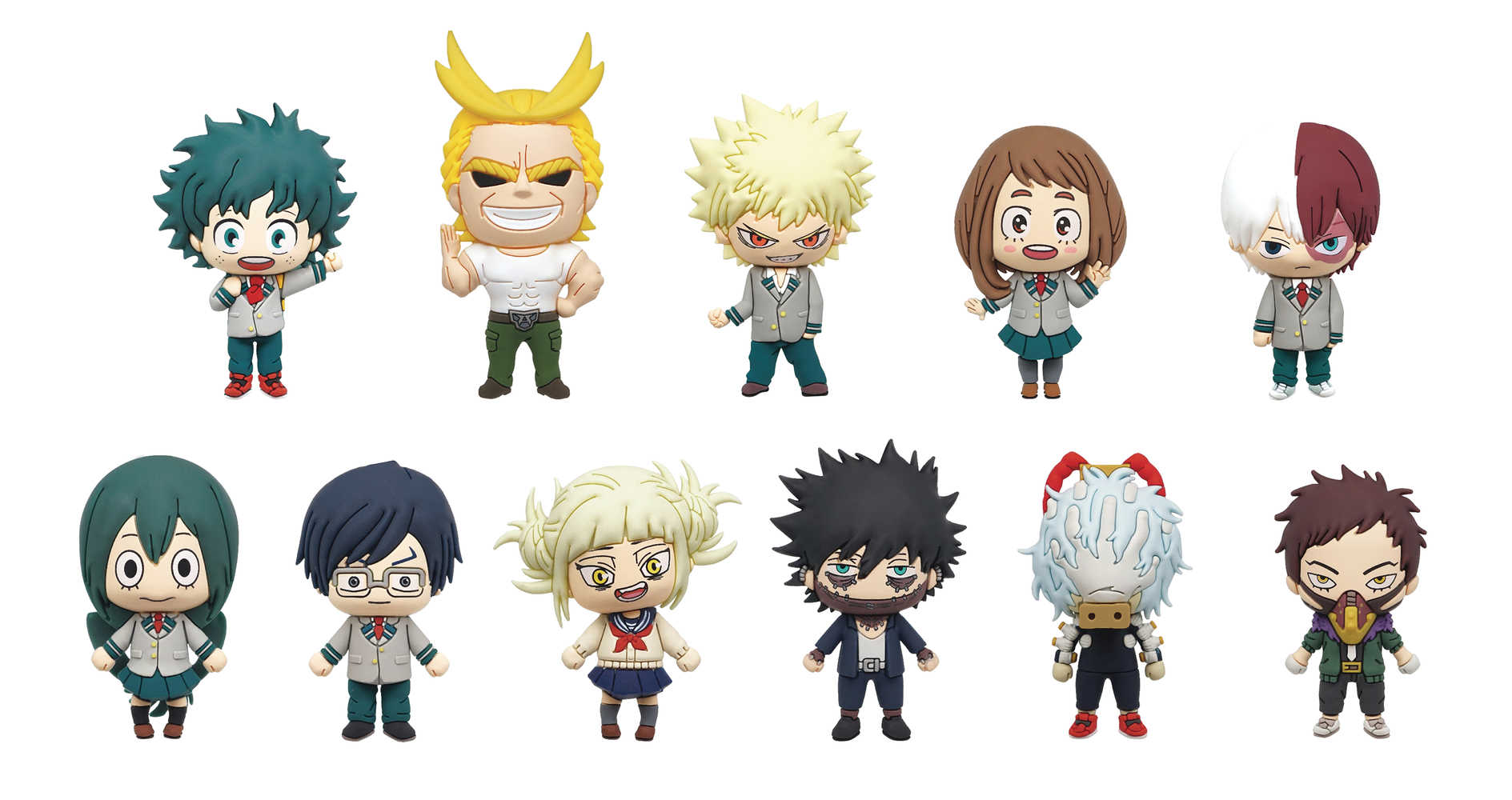 My Hero Academia Series3 3 D Foam Bag Clip 24 Pcs Blind Mystery Box Display 