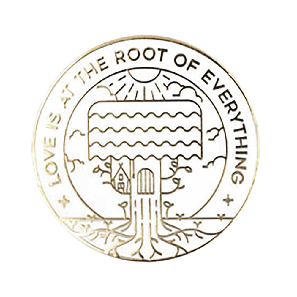 Mister Rogers Love Is The Root Of Everything White Pin 