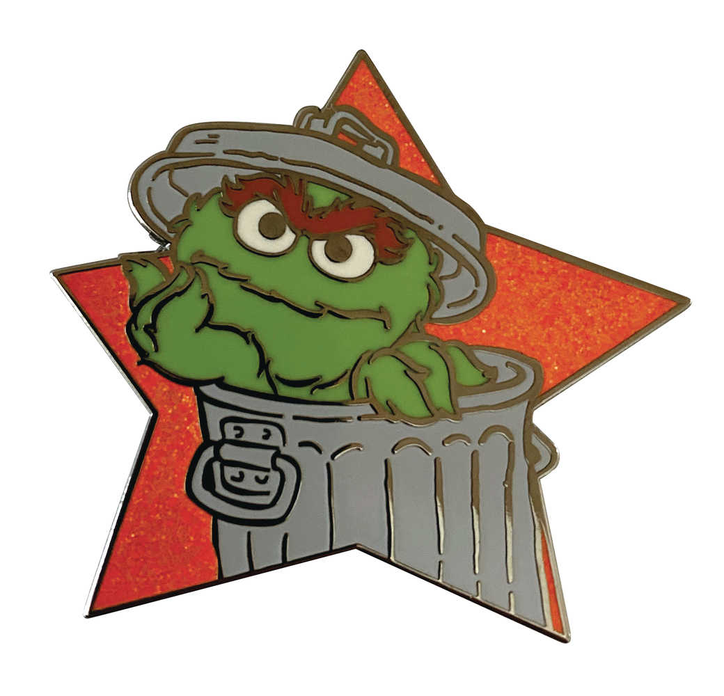 Sesame Street Oscar The Grouch Star Series Enamel Pin 
