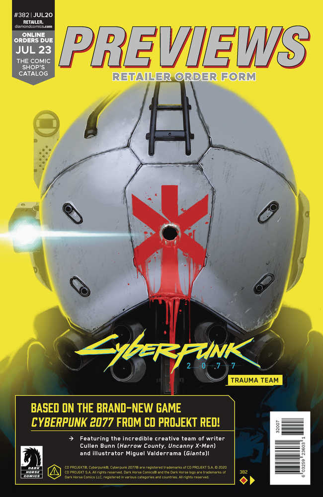 Previews #381 June 2020 Retailer Order Form Extras 