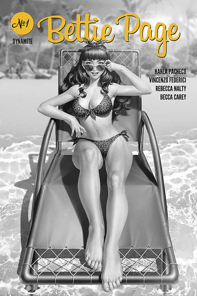 Bettie Page #1 25 Copy Yoon Black & White Variant Edition