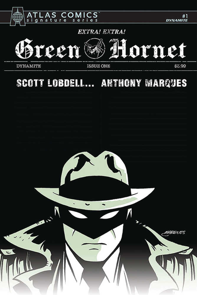 Green Hornet #1 Marques Signed Atlas Edition 