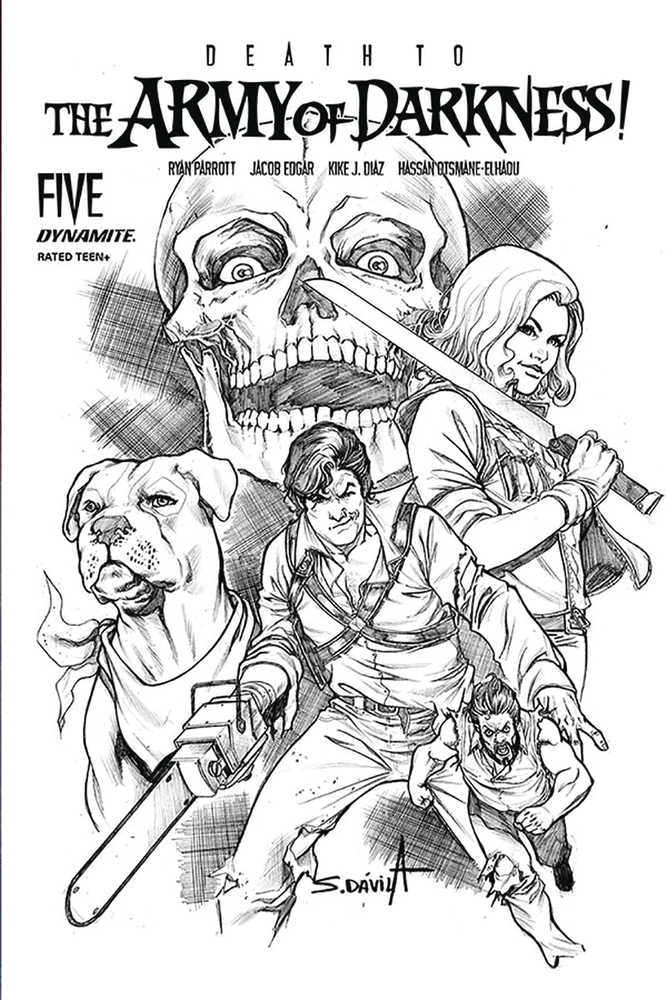 Death To Army Of Darkness #5 25 Copy Davila Black & White Variant Edition