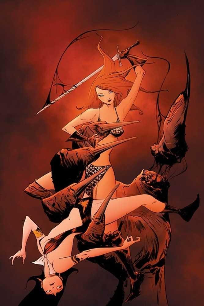Vampirella Red Sonja #10 Reis Limited Full Art Cover