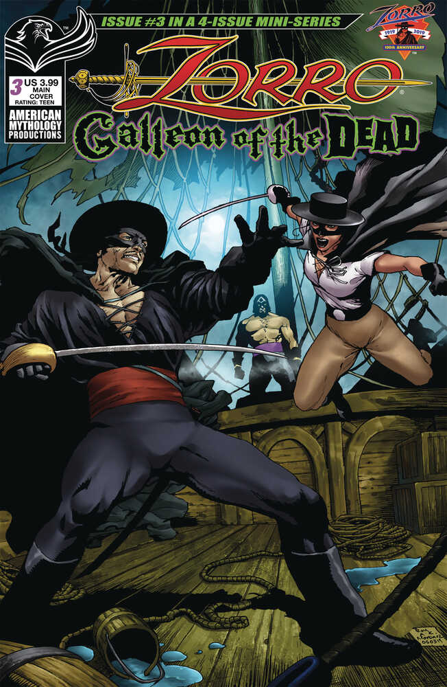 Zorro Galleon Of Dead #3 Cover A Martinez