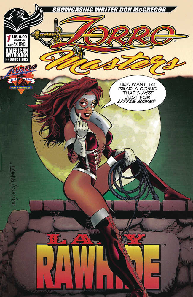 Zorro Masters Don Mcgregor Lady Rawhide 25 Th Ann Cover B