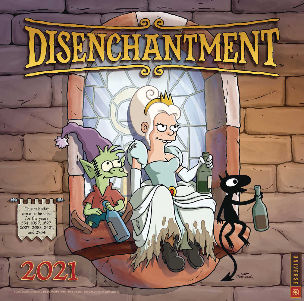 Disenchantment 2021 Wall Calendar 