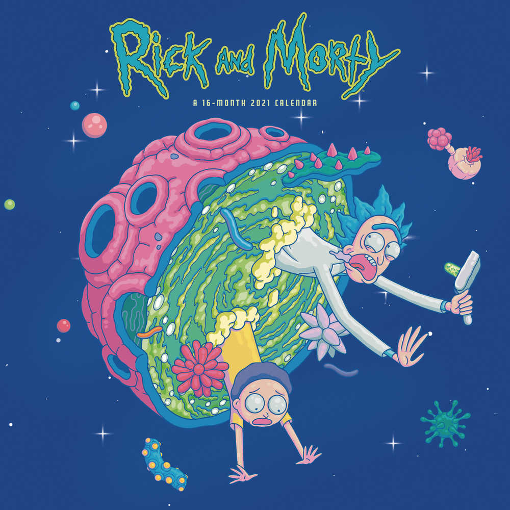Rick And Morty 2021 Wall Calendar 