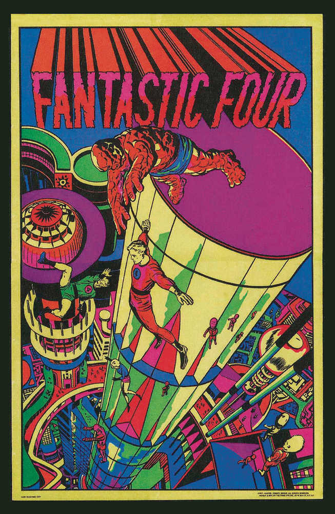Retro Marvel Black Light Posters 2021 Calendar 
