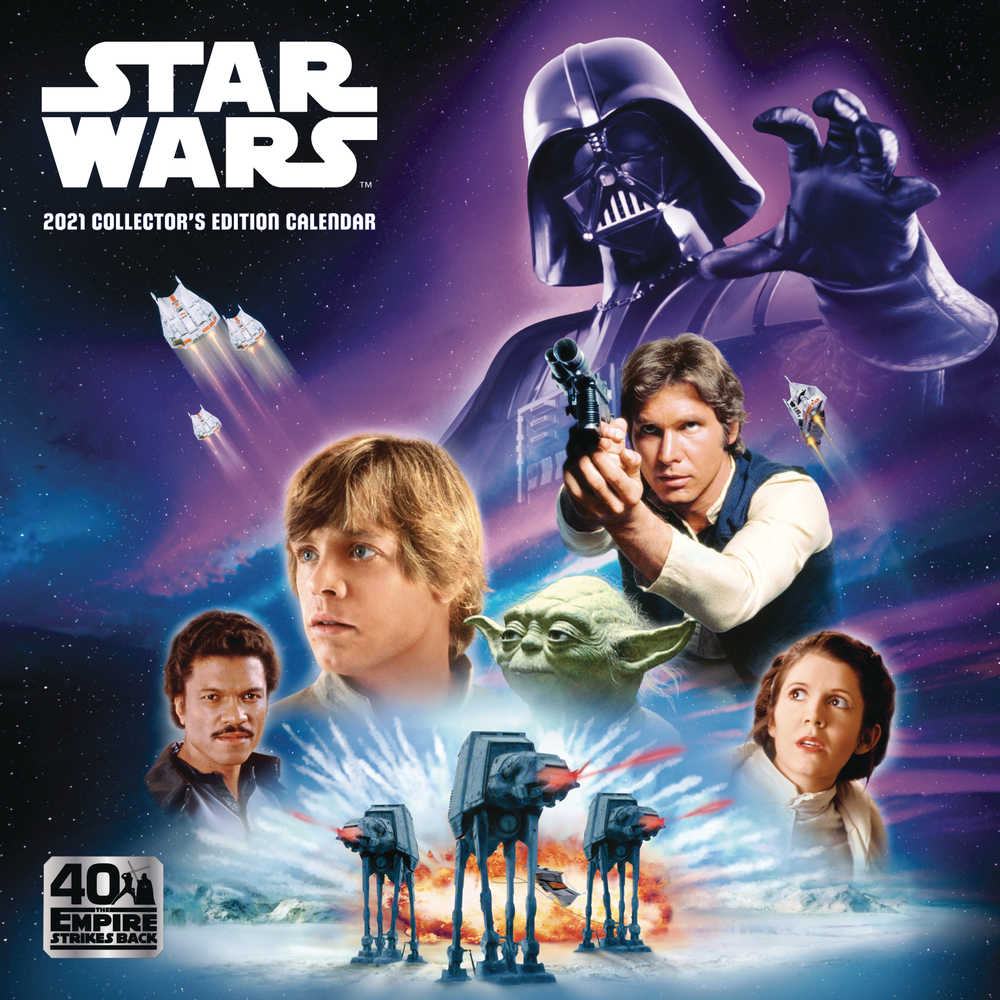 Star Wars Esb 40 Th Anniv Collector's Edition 2021 Calendar 
