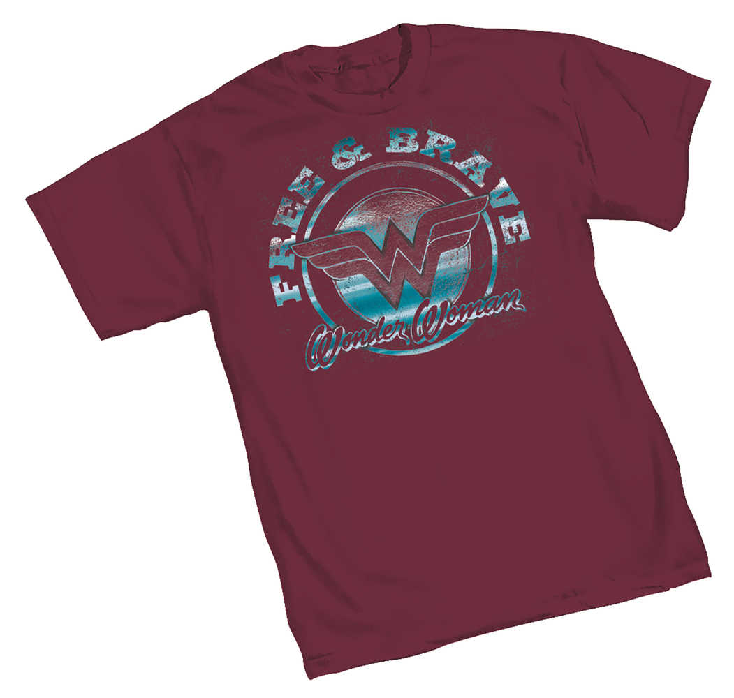 Wonder Woman Free & Brave T-Shirt XXL 