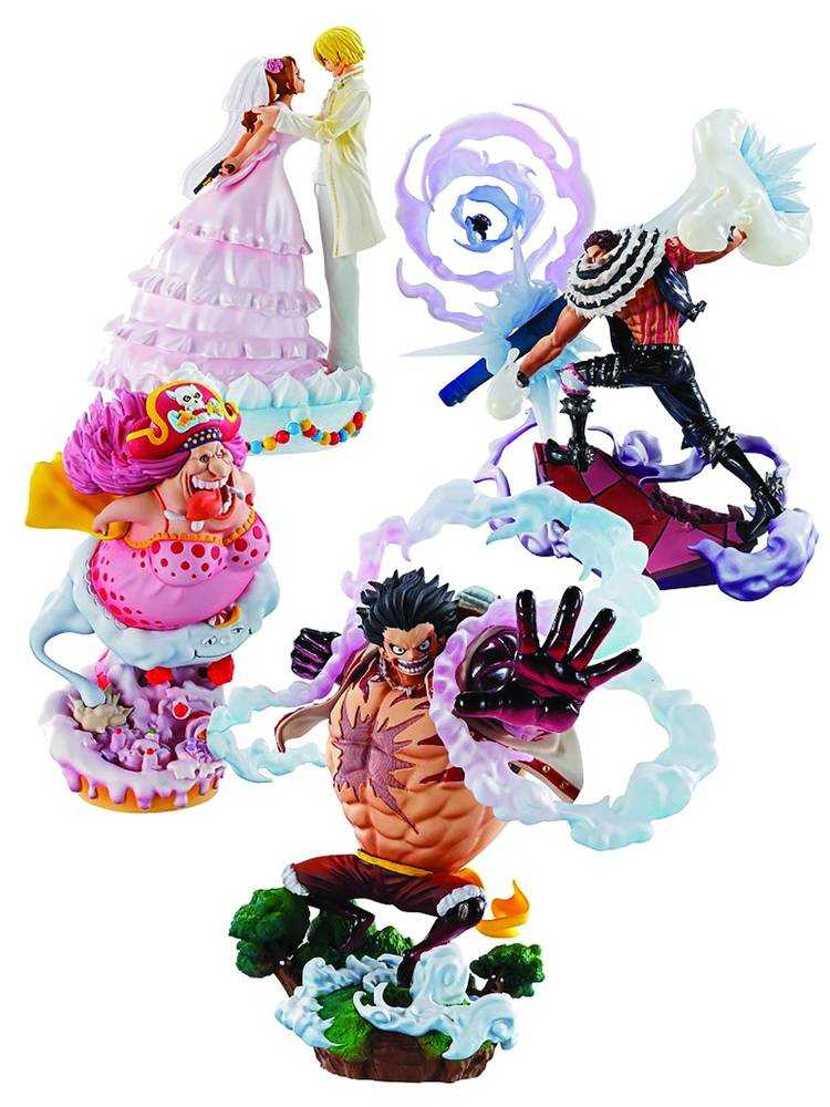 One Piece Logbox Rebirth Statue Figure Bmb 4 Pc Assortment  