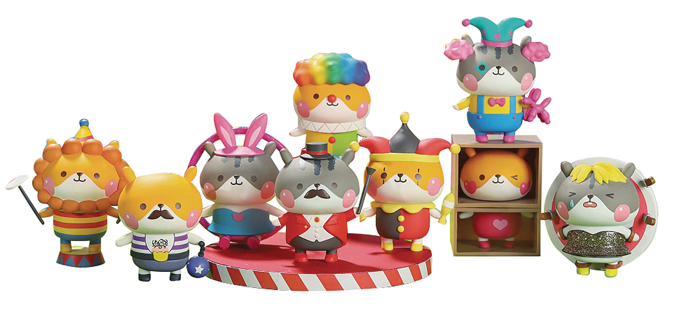 Popmart Chewyhams Circus Show8 Pc Blind Mystery Box Display 