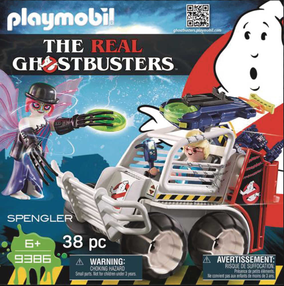 Playmobil Real Ghostbusters Spengler W/Cage Car Action Figure Set 