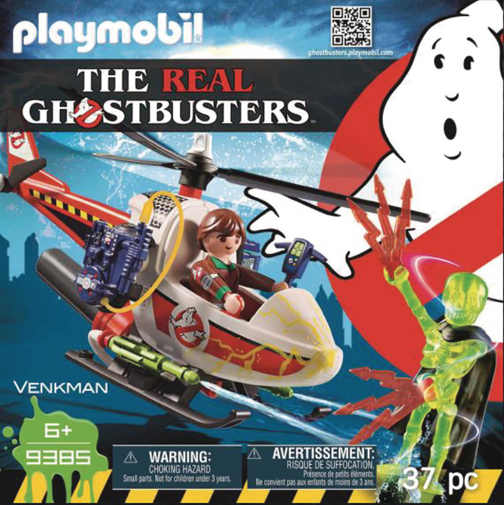 Playmobil Real Ghostbusters Venkman W/Helicopter Action Figure Set 