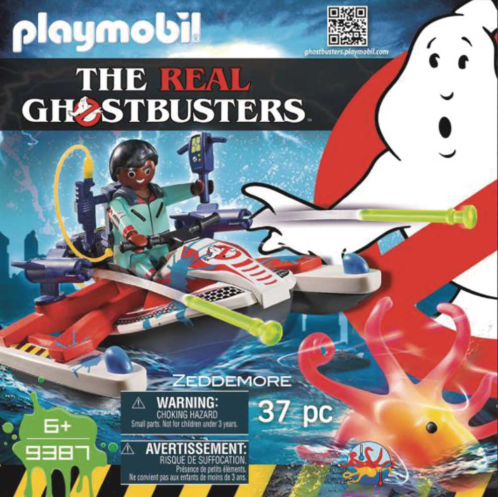 Playmobil Real Ghostbusters Zeddemore W/Aqua Scooter Action Figure Set