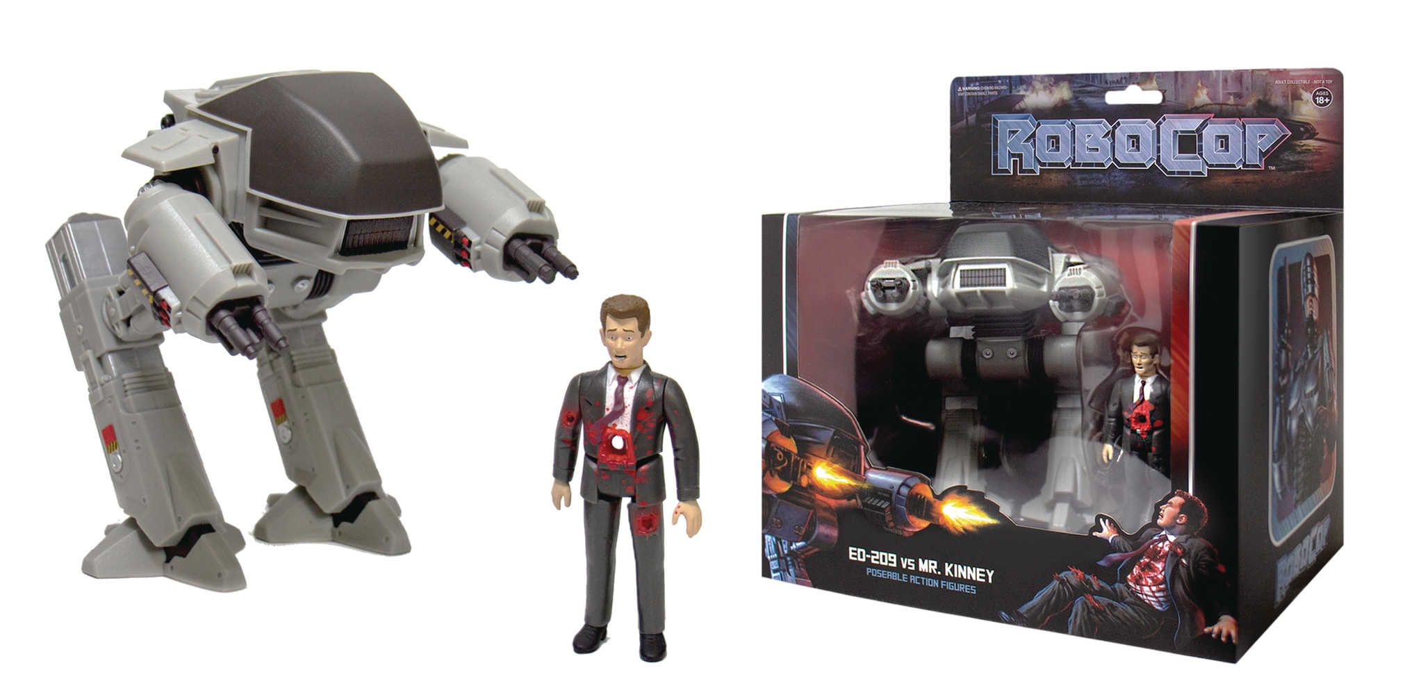 Robocop Edition 209 & Mr Kinney Reaction Figure 2 Pk  