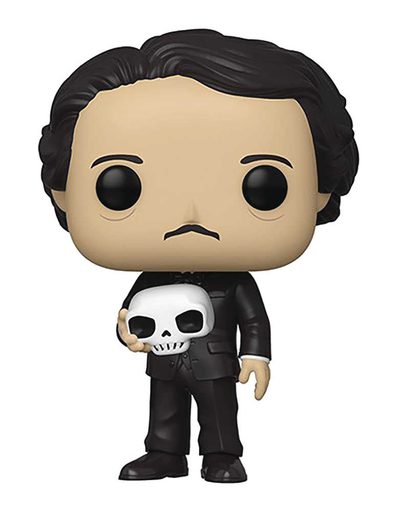 Pop Icons Edgar Allan Poe with Skull Vinyl Figure 