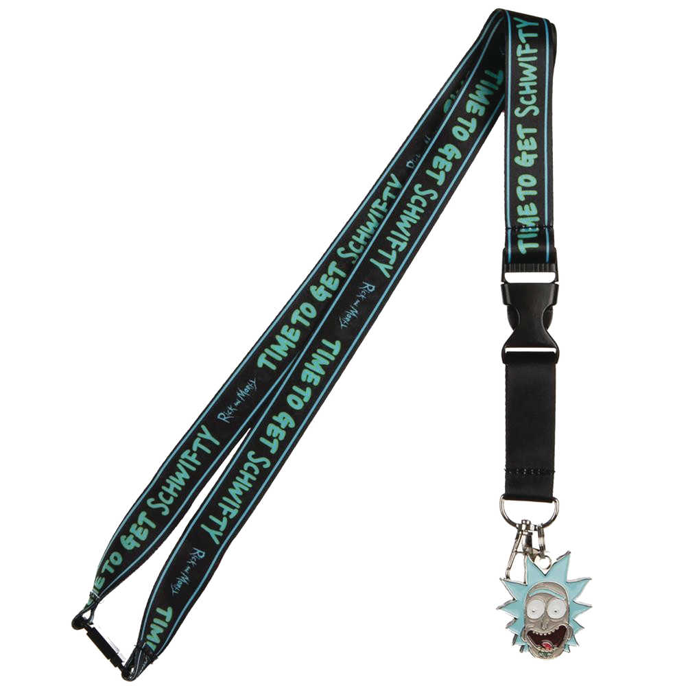 Rick & Morty Time To Get Schwifty Taping Lanyard 