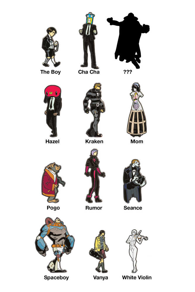 Umbrella Academy Blind Box Character Pins Case 