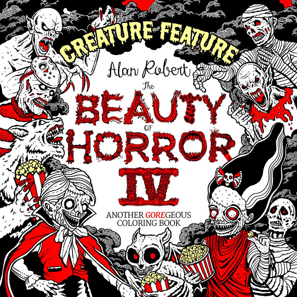 Beauty Of Horror Coloring Book Volume 04 Creature Feature 
