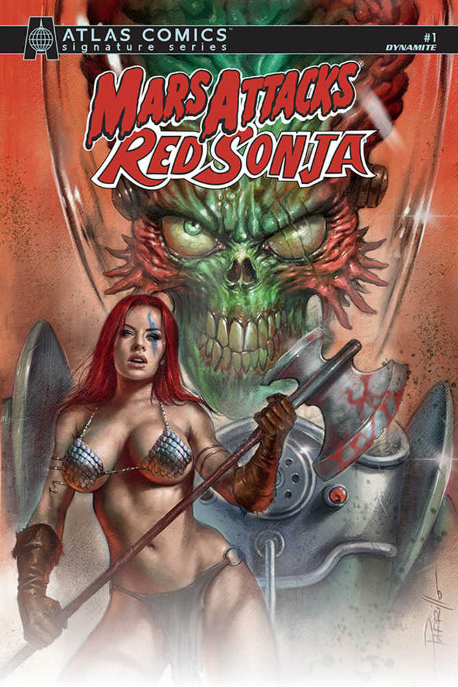 Mars Attacks Red Sonja #1 Layman Signed Atlas Edition 