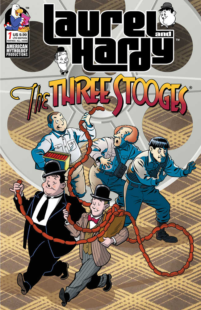 Laurel & Hardy Meet Three Stooges #1 Cover C Limited Class Cartoon