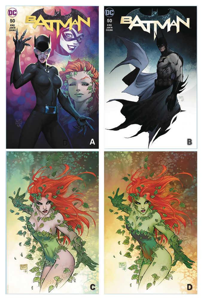 Batman #50 Michael Turner Cover A B C & D Set