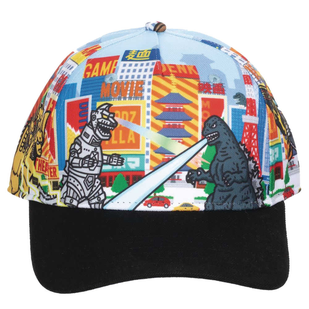 Godzilla Aop Pre Curved Snapback 