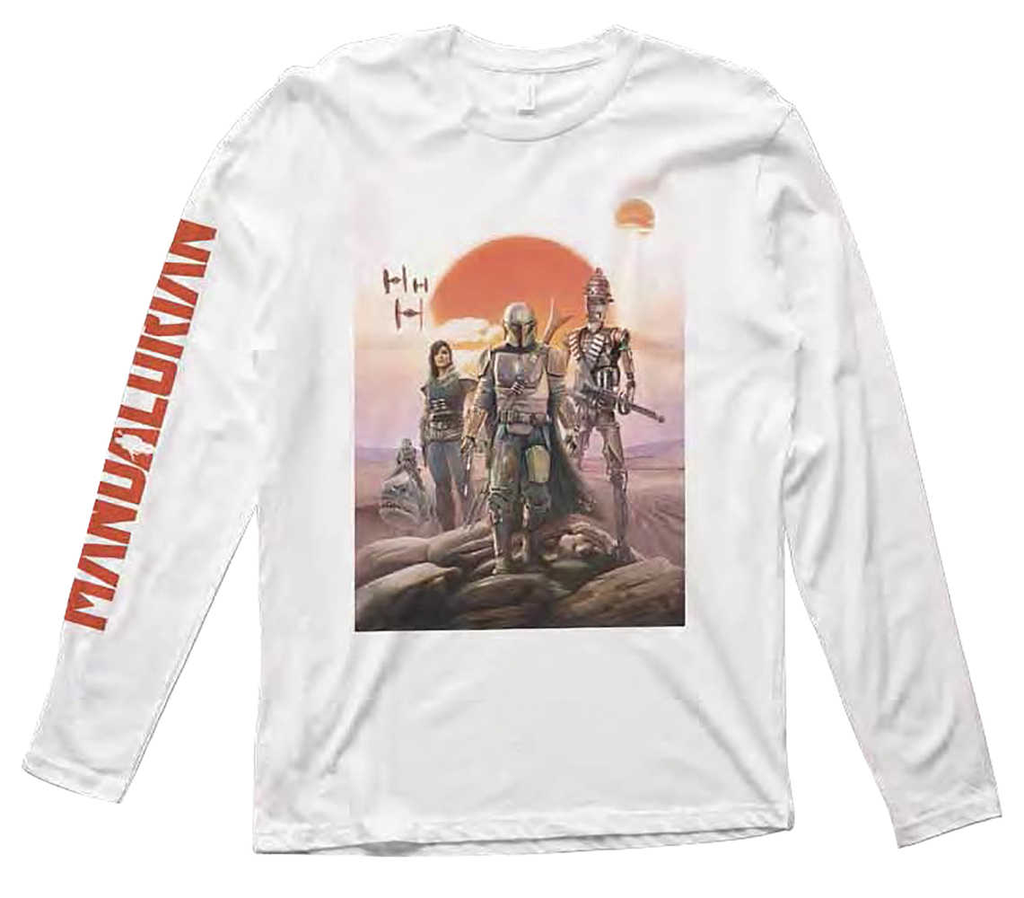 Star Wars The Mandalorian Group Poster Long Sleeve T-Shirt MED (