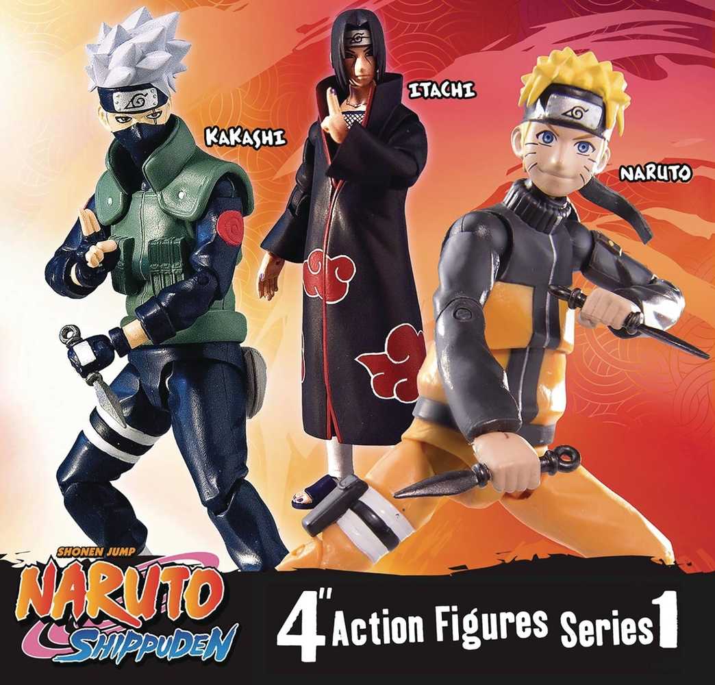 Naruto Shippuden 4 In Poseable Action Figure Assortment 