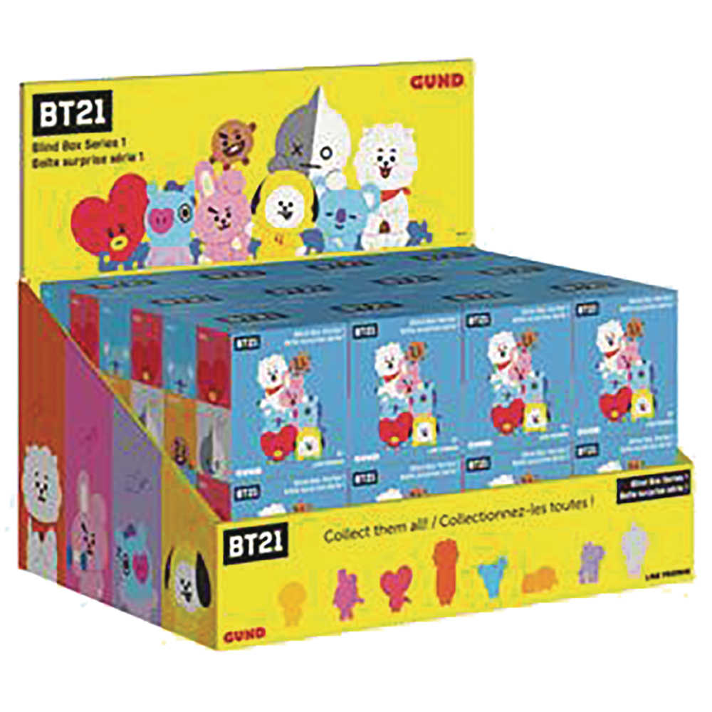Bt21 24 Pc Plush Blind Mystery Box Display 