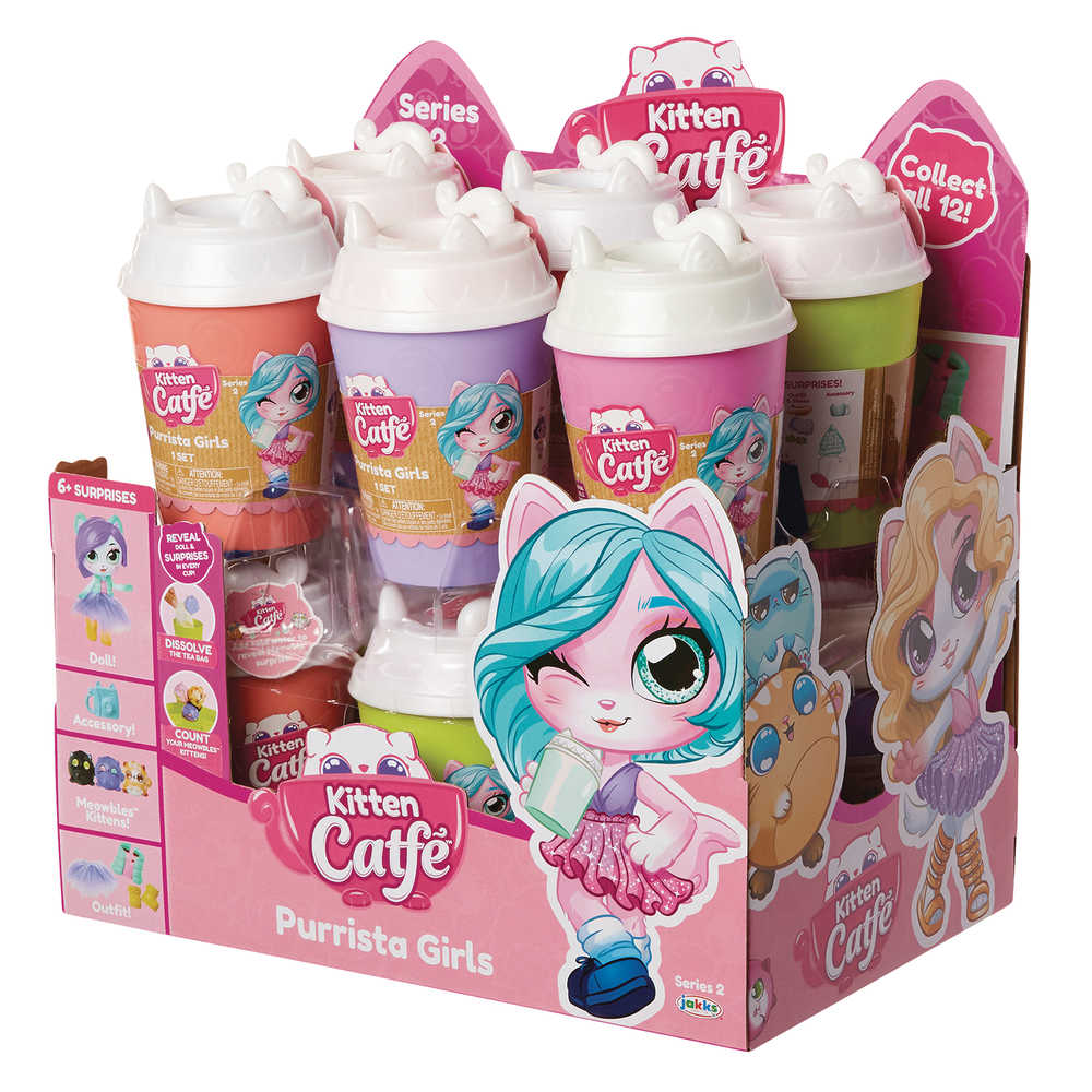 Kitten Catfe Purrista Girls Ser2 Bmb Doll Display  