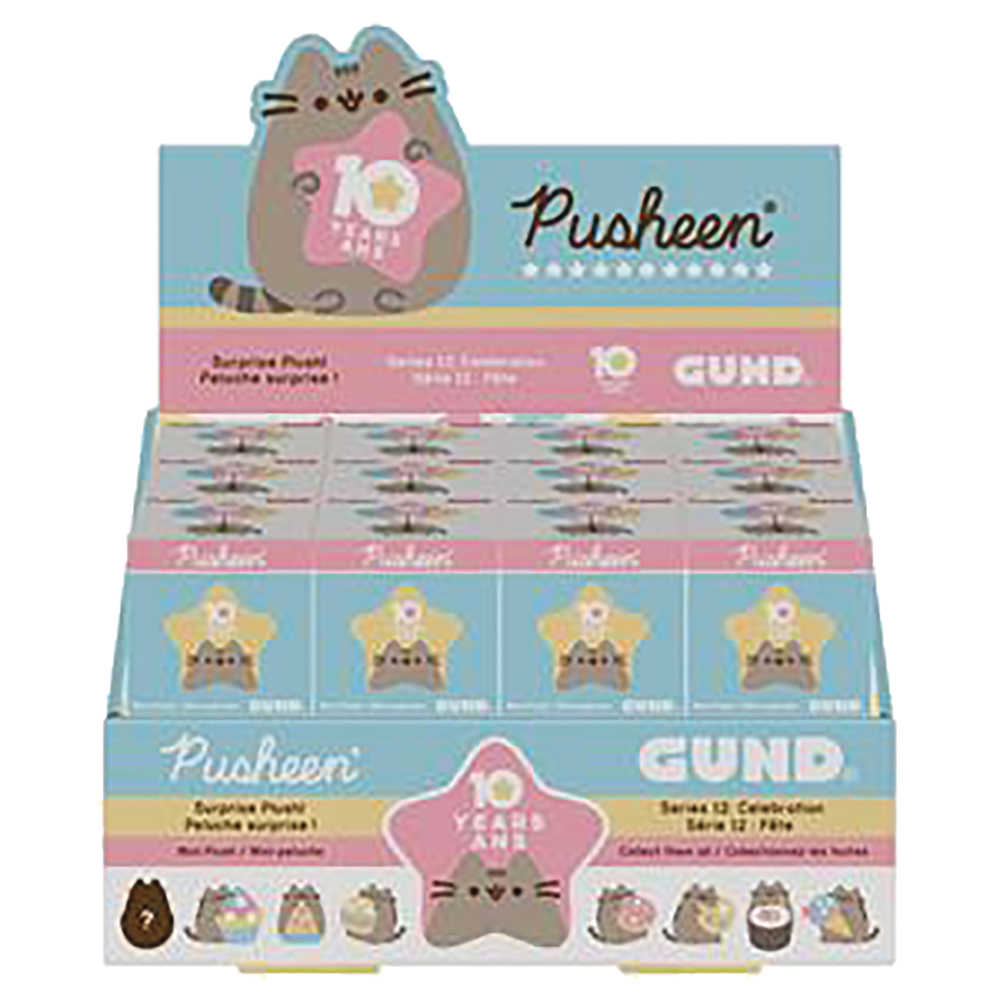 Pusheen Series12 Birthday Celebration 24 Pc Plush Blind Mystery Box Display 