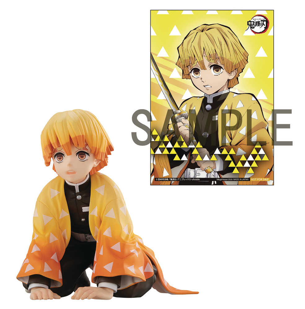 Gem Ser Demon Slayer Kimetsu Zenitsu Palm PVC Figure W/Gift 