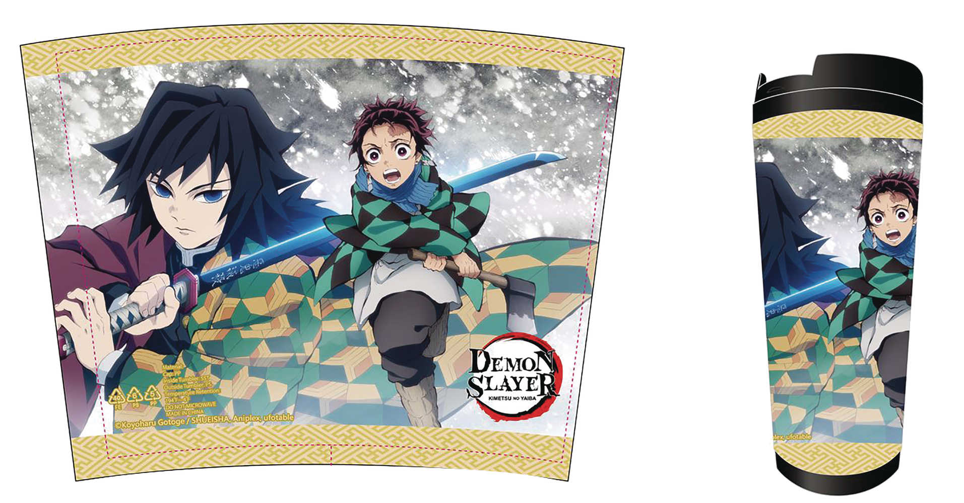 Demon Slayer Magazine Art Wrap Tumbler 