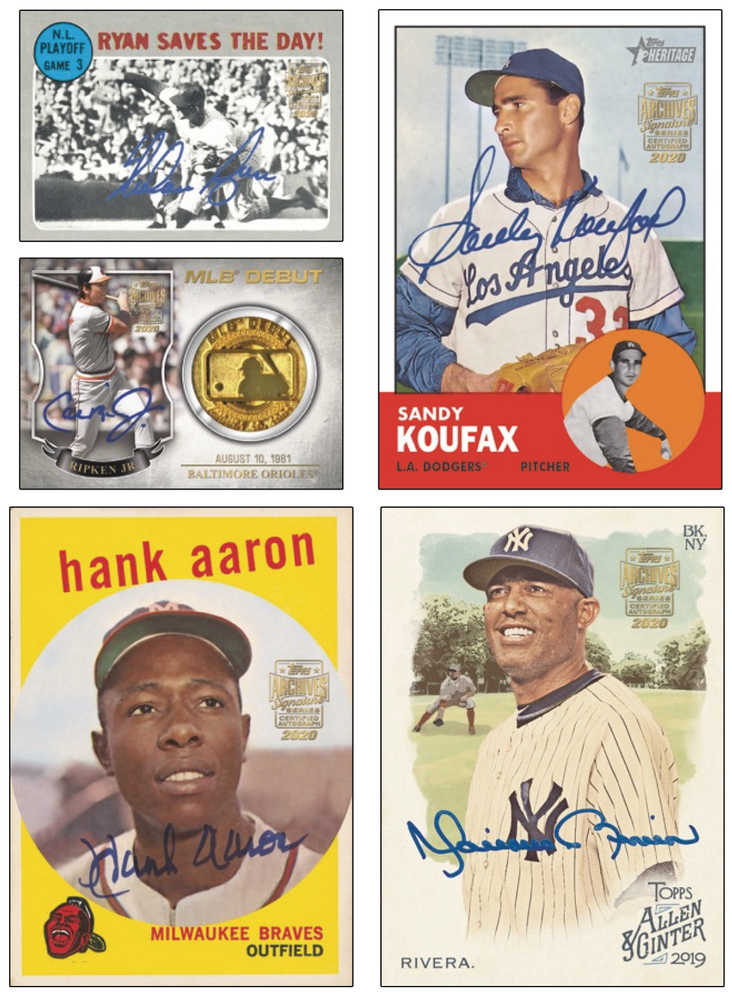 Topps 2020 Archives Sig Ser Baseball Retired Edition Trading Card Box (Net