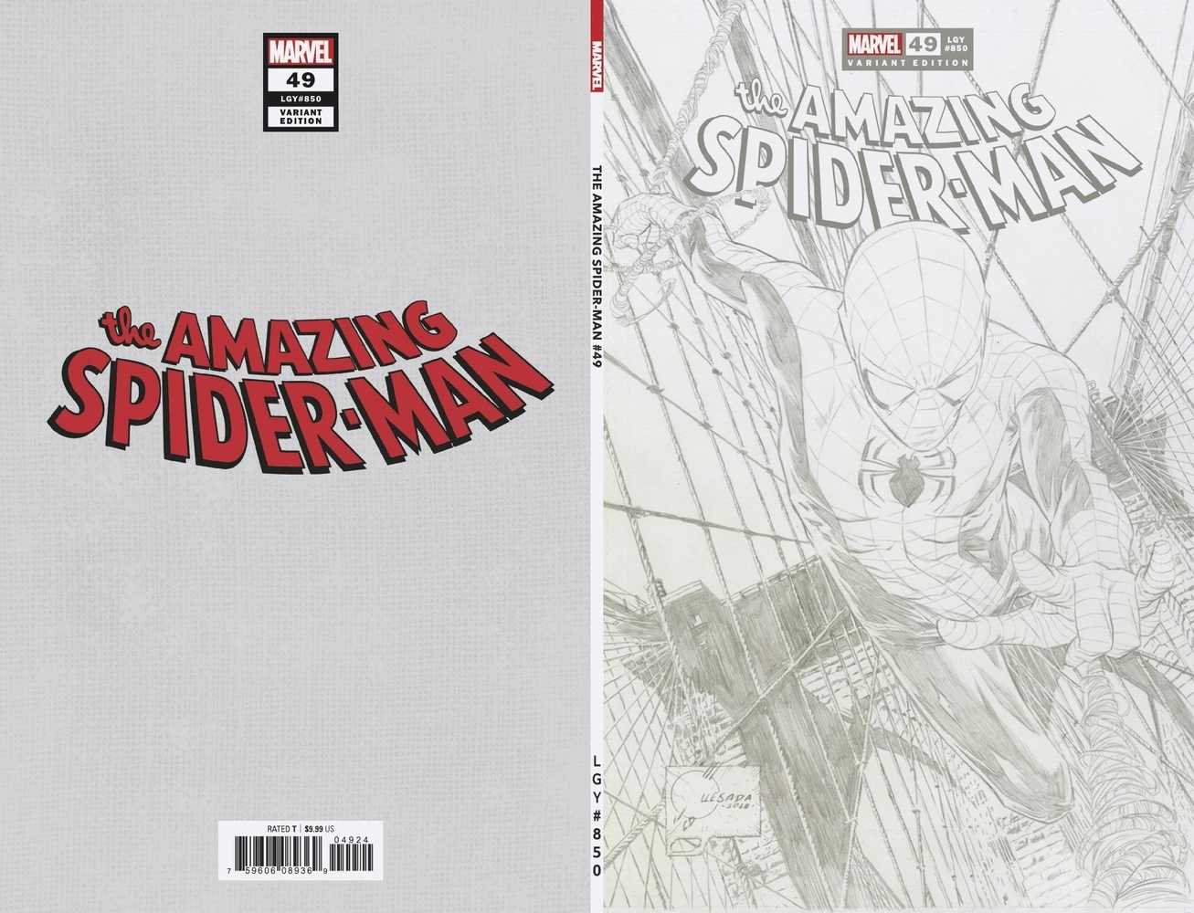 Amazing Spider-Man #49 Quesada Sketch Variant