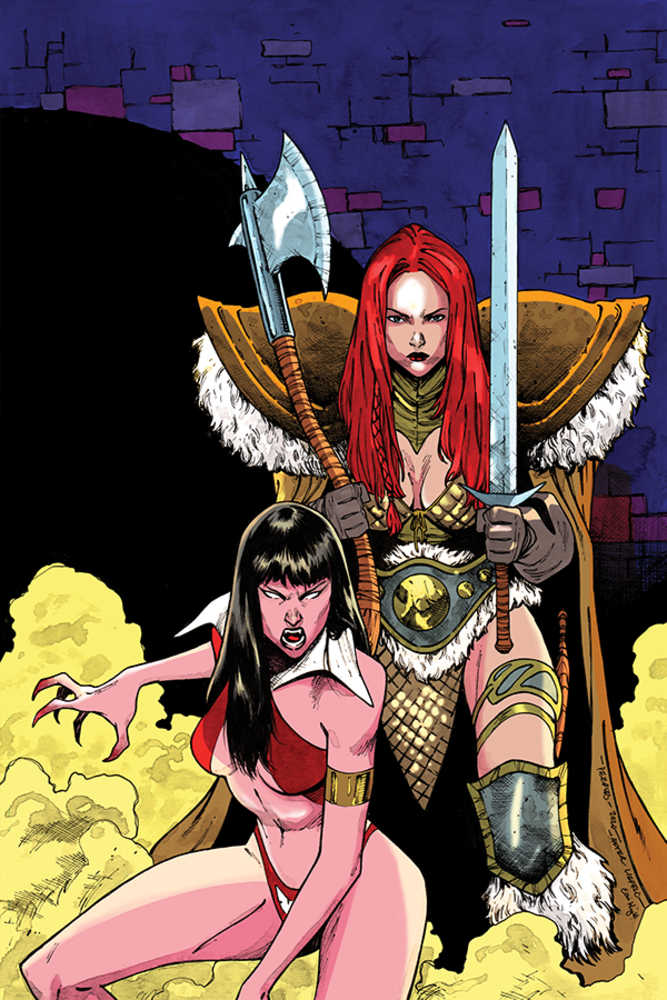 Vampirella Red Sonja #11 7 Copy Peeples Homage Variant Edition