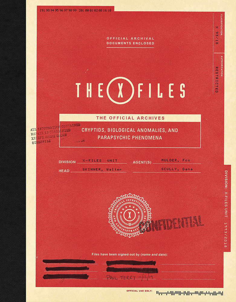 X Files Official Archives Cryptids Anomalies & Phenomena Hardcover