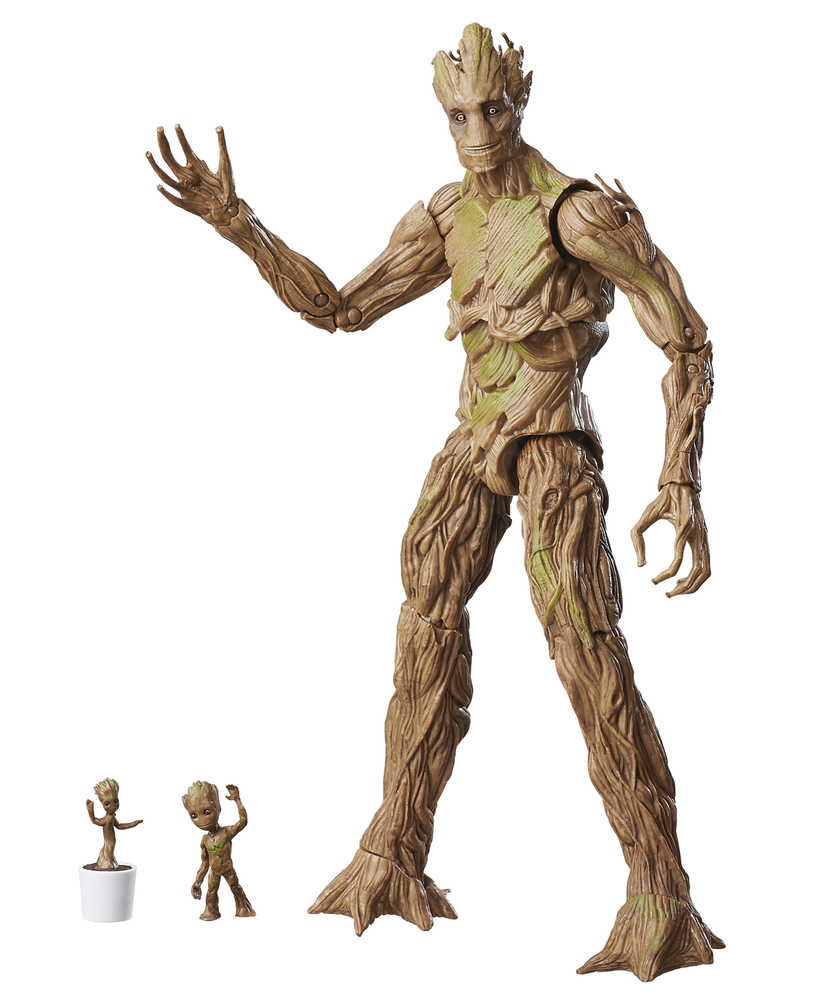 Gotg Legends Groot Evolution 6 In Scale Action Figure 3 Pk Case  