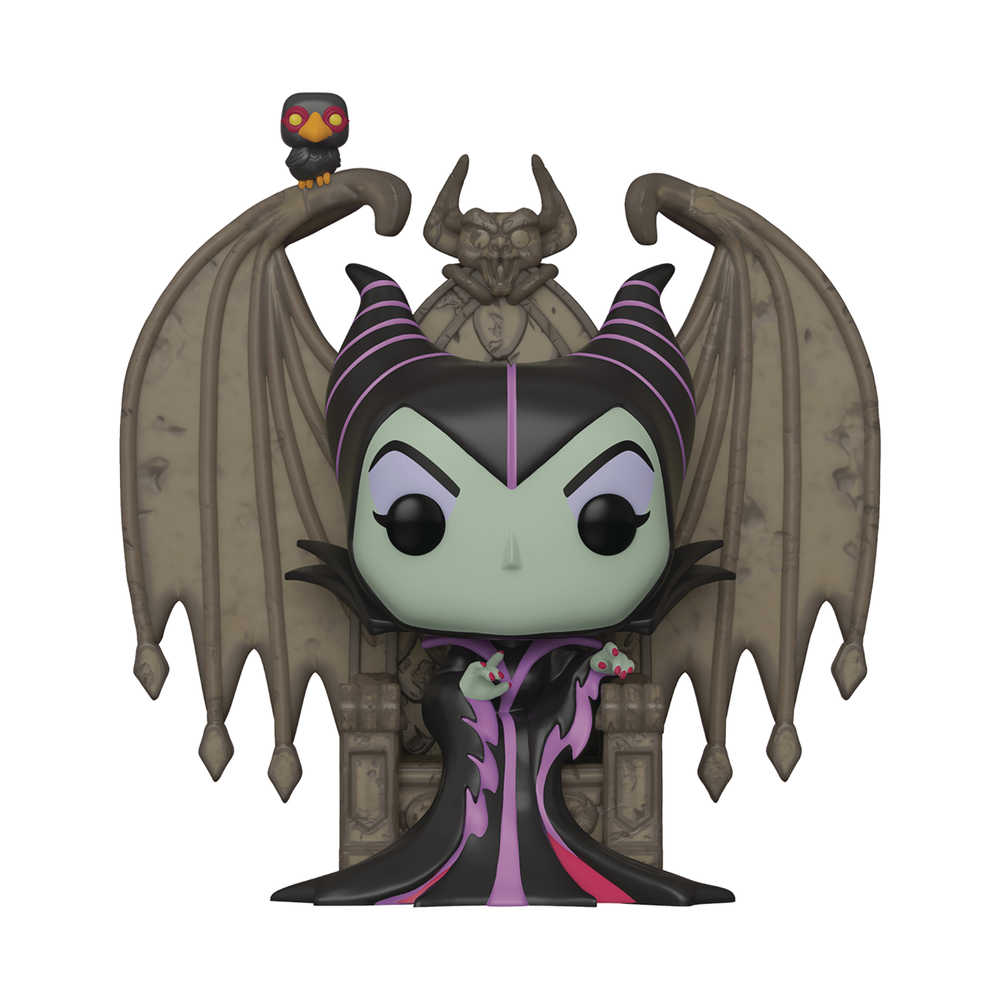 Pop Deluxe Villains Maleficent On Throne Vinyl Figure 
