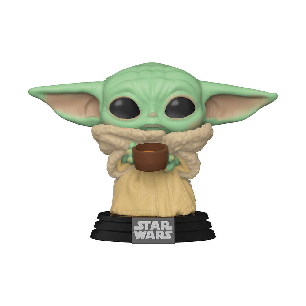 Pop Star Wars Mandalorian Child W/Cup Vinyl Figure 