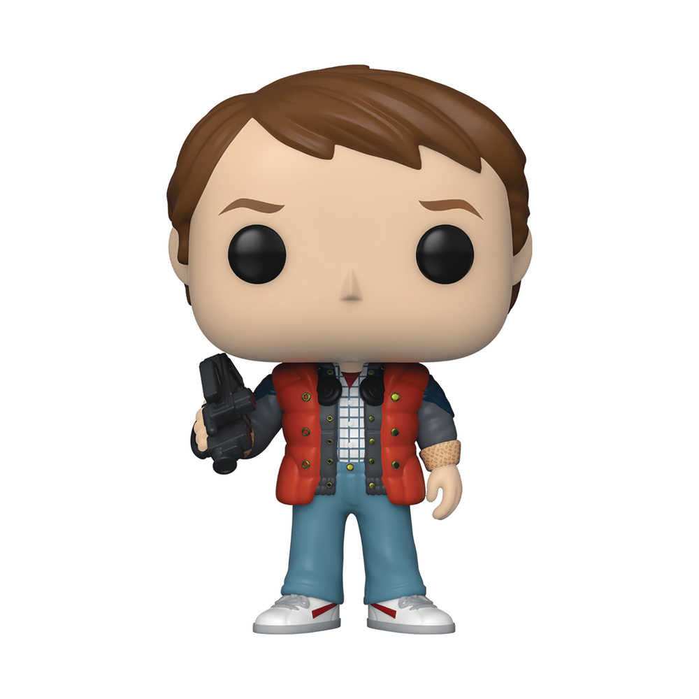Pop Movie Bttf Marty In Puffy Vest Vinyl Figure 