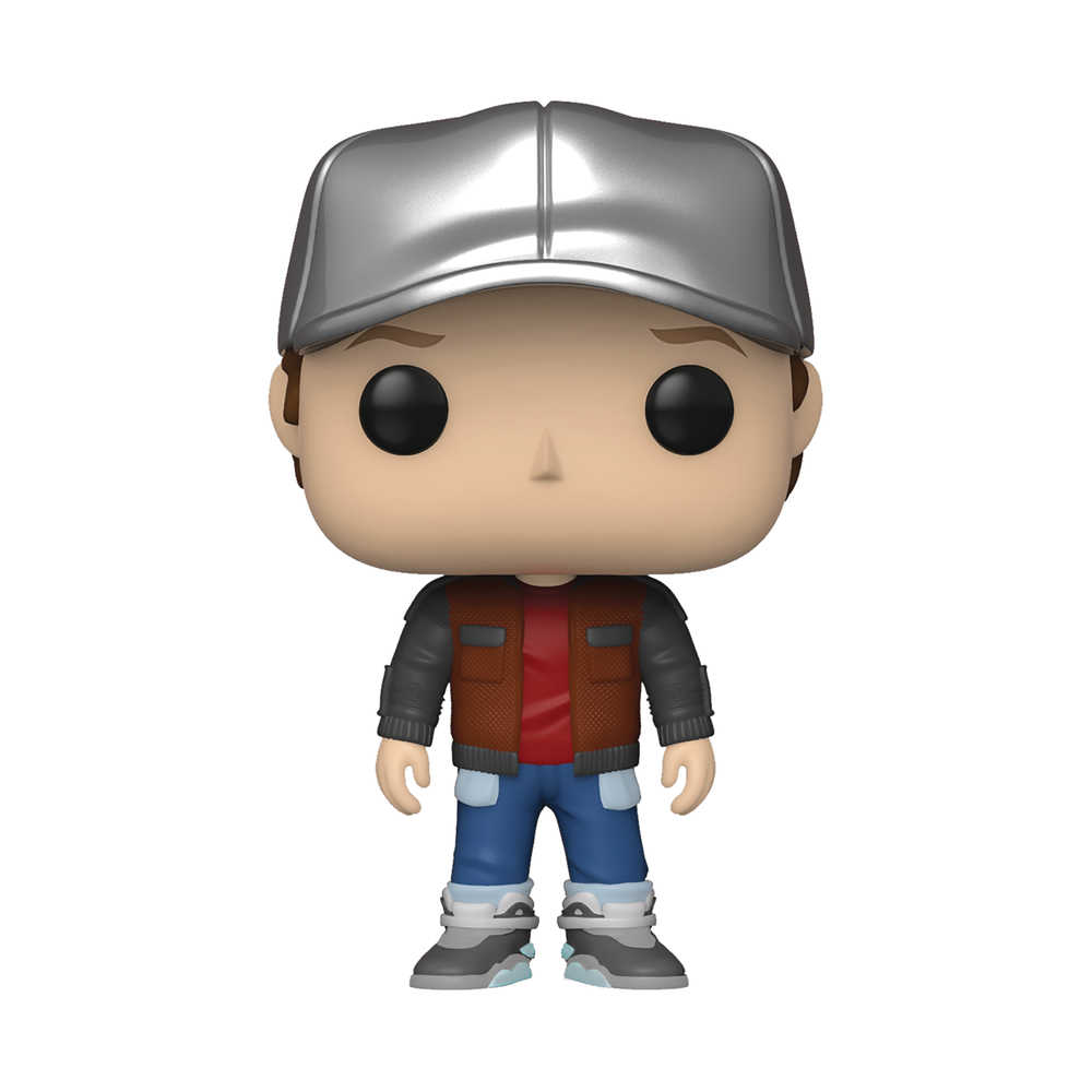 Pop Movie Bttf Marty In Future Outfit Vinyl Figure 