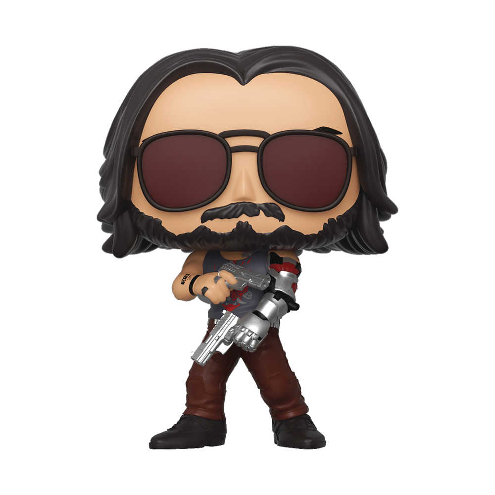 Pop Games Cyberpunk 2077 Johnny Silverhand W/Gun Vinyl Figure 