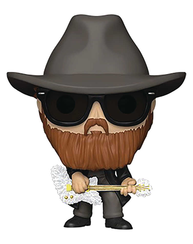 Pop Rocks Zz Top Billy Gibbons Vinyl Figure 